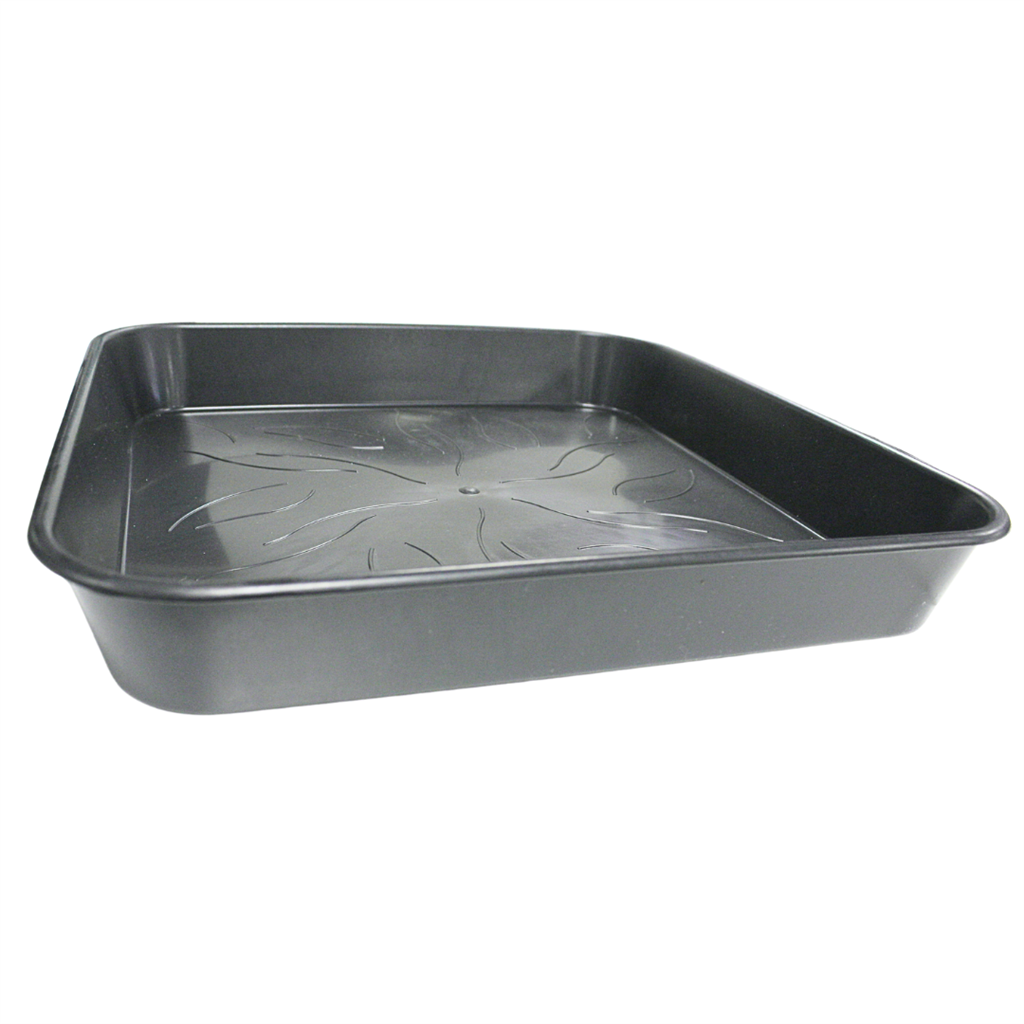 PotKing Square Saucer 34cm² – Black