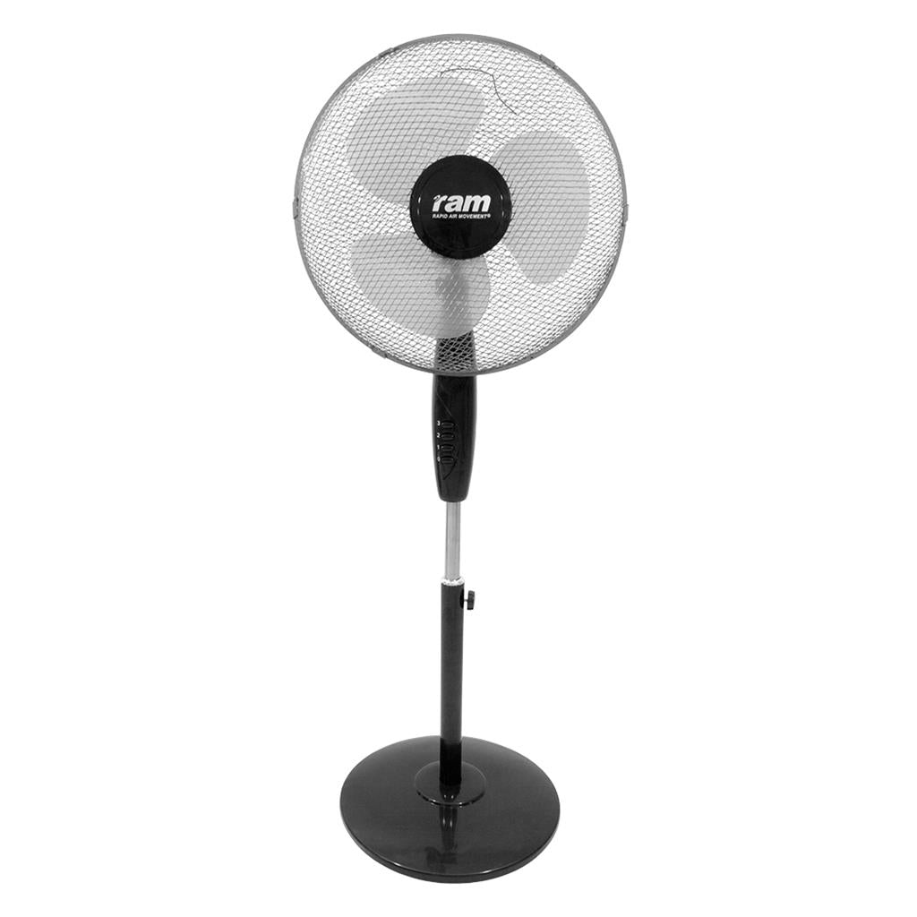 RAM 400 mm Pedestal Fan (16") Solid Base – 3 Speed
