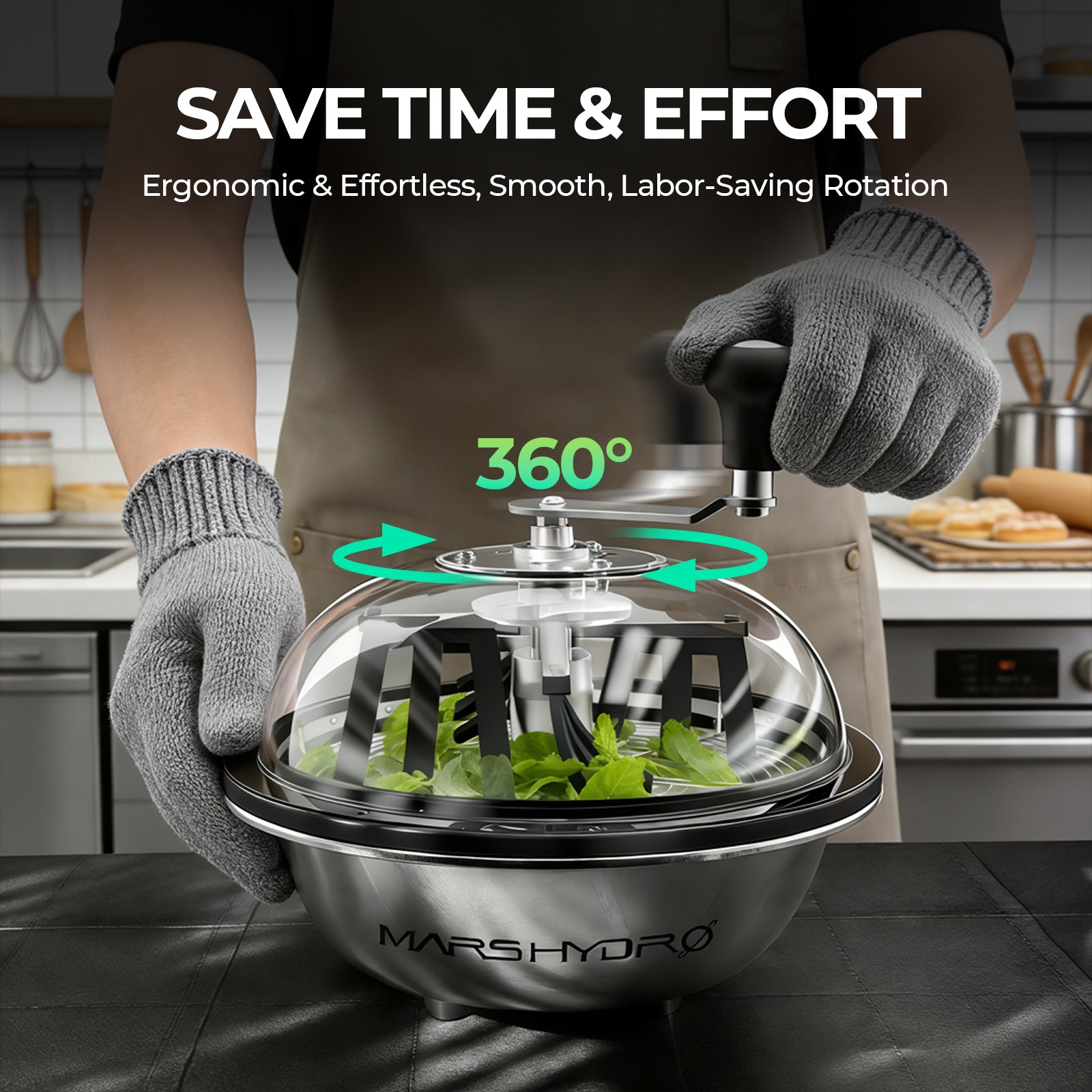 Mars Hydro 13" Bud Leaf Bowl Trimmer for Wet & Dry Trimming – Smooth, Efficient Trimming for Every Harvest – product view 2