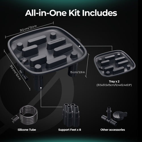 (2-Pack) Mars Hydro Drainage Trays for Grow Tents Greenhouses Garden Plants – product view 2