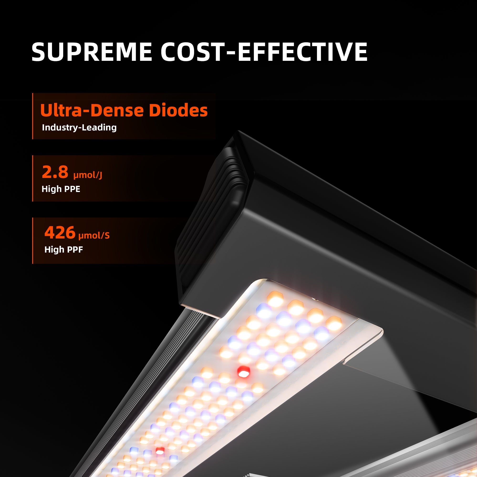 Spider Farmer G1500 150 W Dimmable Full Spectrum Grow Light – product view 2
