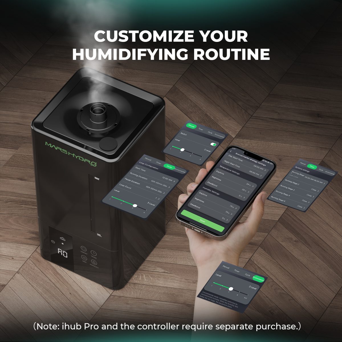 (Auto Humidity Kit) Mars Hydro 6 L Indoor Cool Mist Humidifier & 15 L Auto-Refill Kit for Indoor Growing – product view 15
