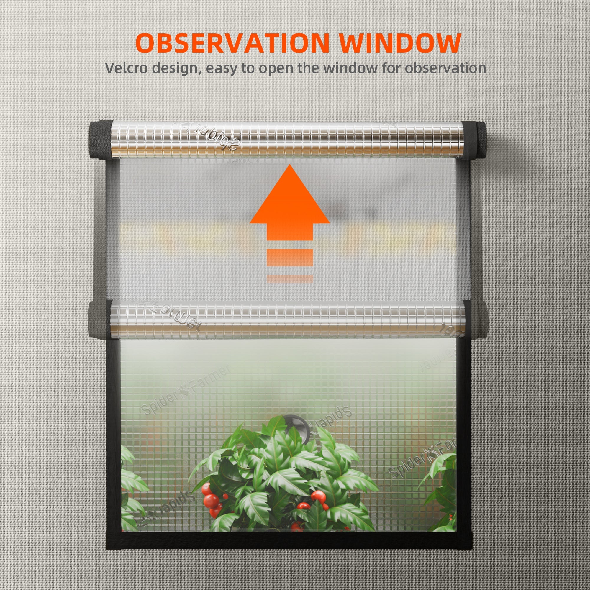 Spider Farmer 3' × 3' × 6' 90 × 90 × 180 cm Pro White Indoor Grow Tent 2000D Oxford Cloth Hydroponics Plant Growing Box – pro