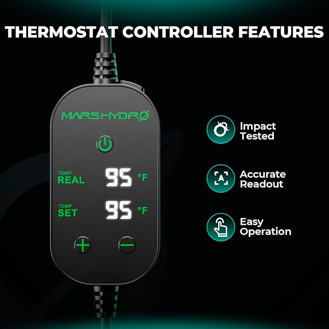 Mars Hydro Seedling Heat Mat Digital Thermostat Combo 48''x20.75'' – product view 3
