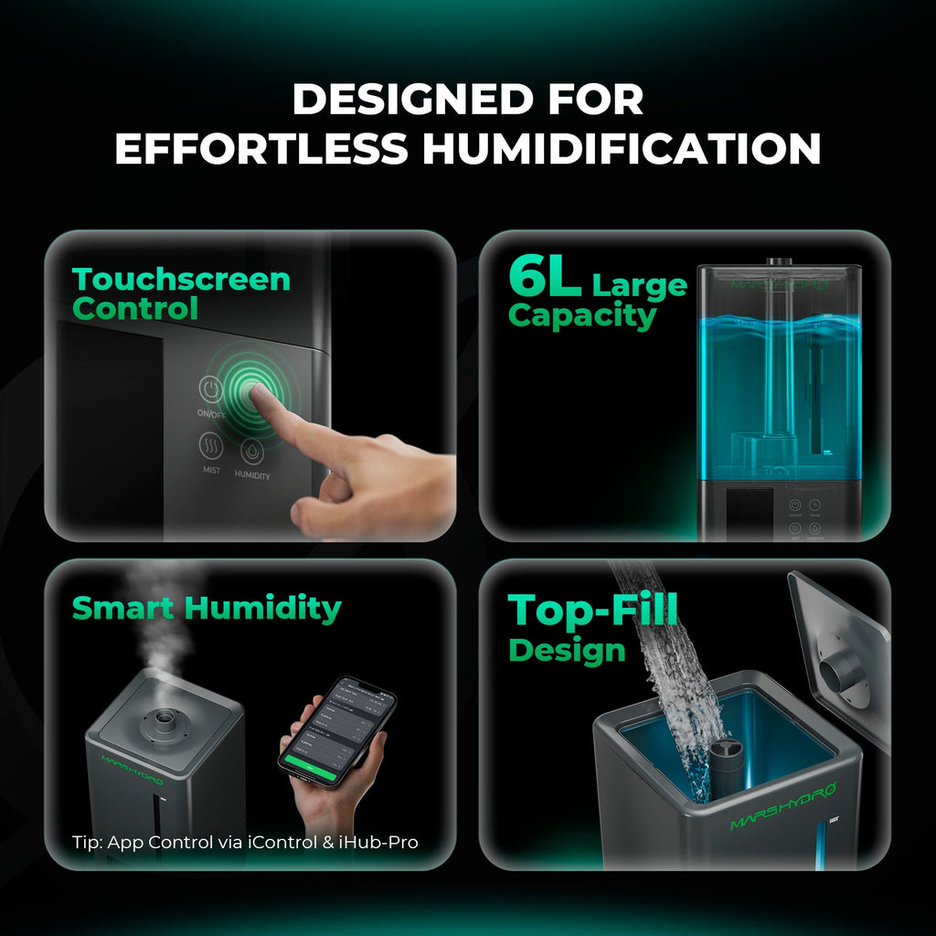 (Auto Humidity Kit) Mars Hydro 6 L Indoor Cool Mist Humidifier & 15 L Auto-Refill Kit for Indoor Growing – product view 12