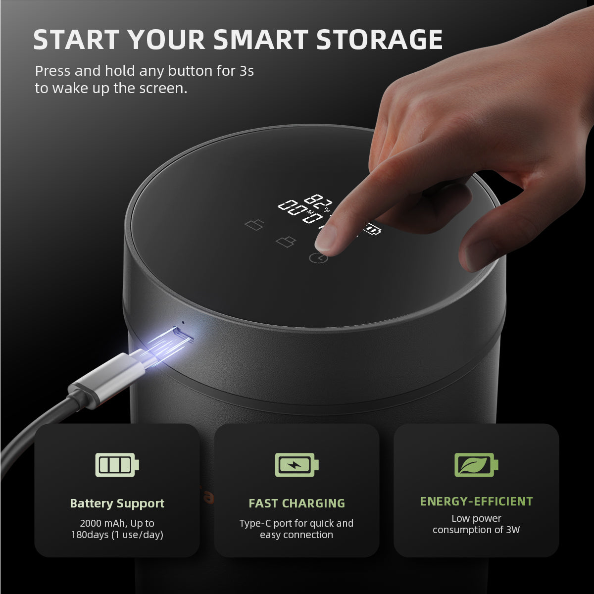 Spider Farmer 2 L Auto-Cure Smart Jar – product view 4