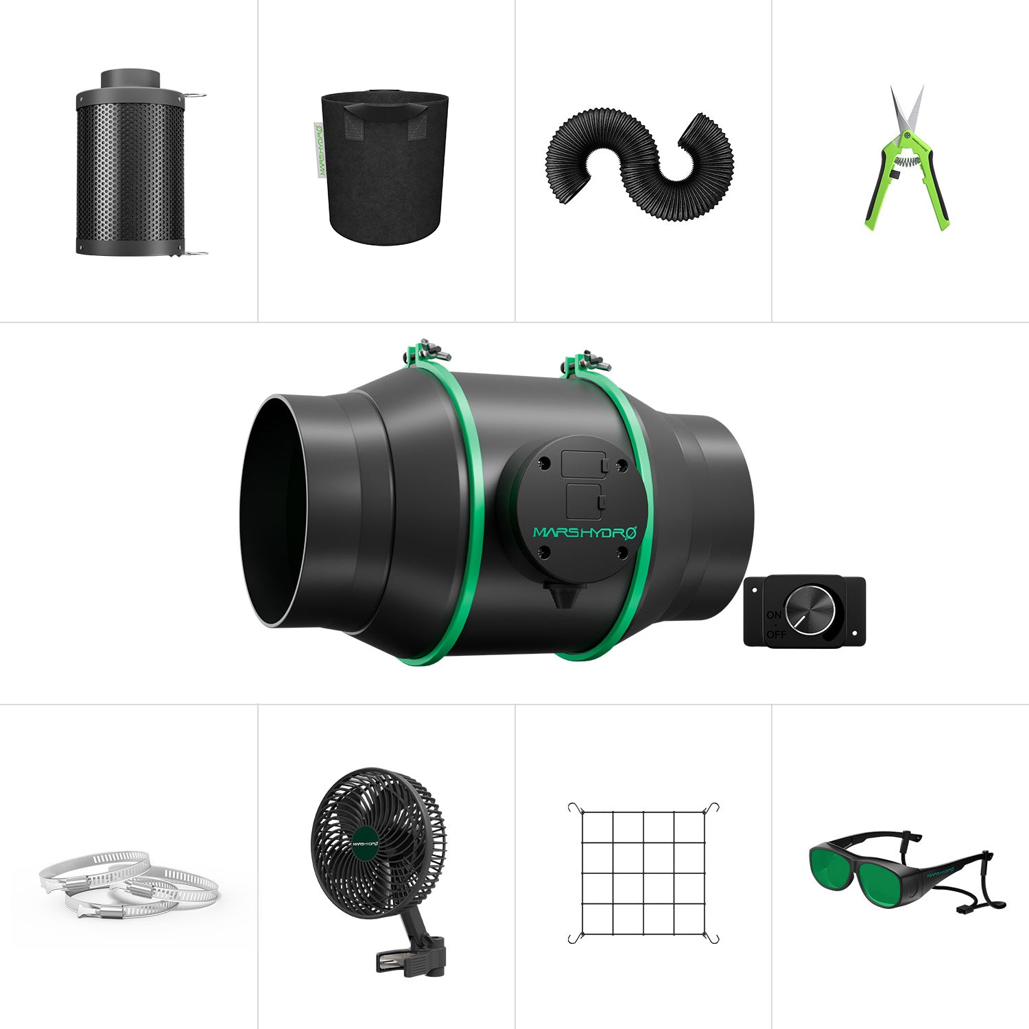 Mars Hydro 6-Inch iFresh Inline Duct Fan Kit