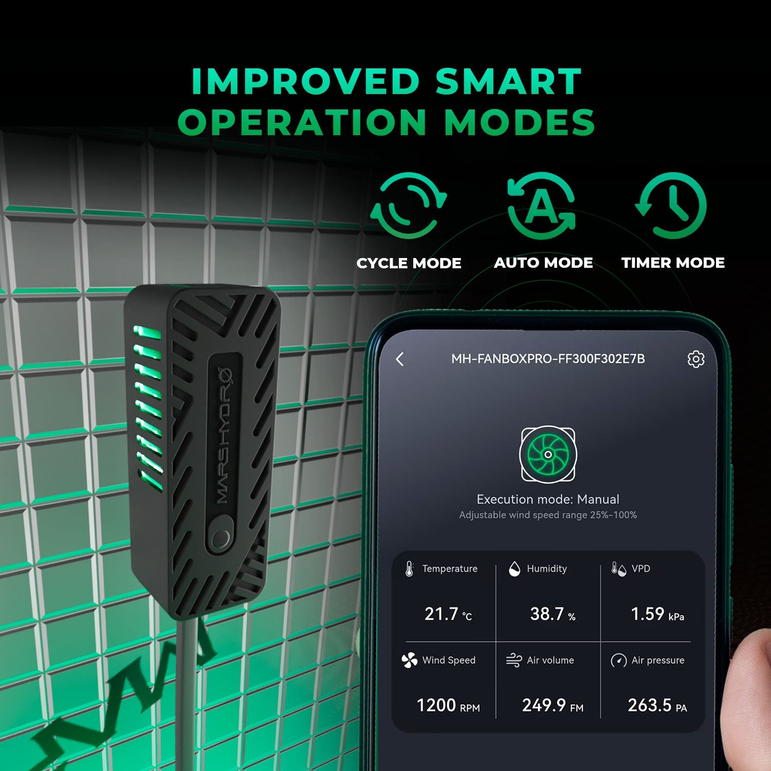 Mars Hydro iFresh 6-Inch Inline Duct Fan – product view 2
