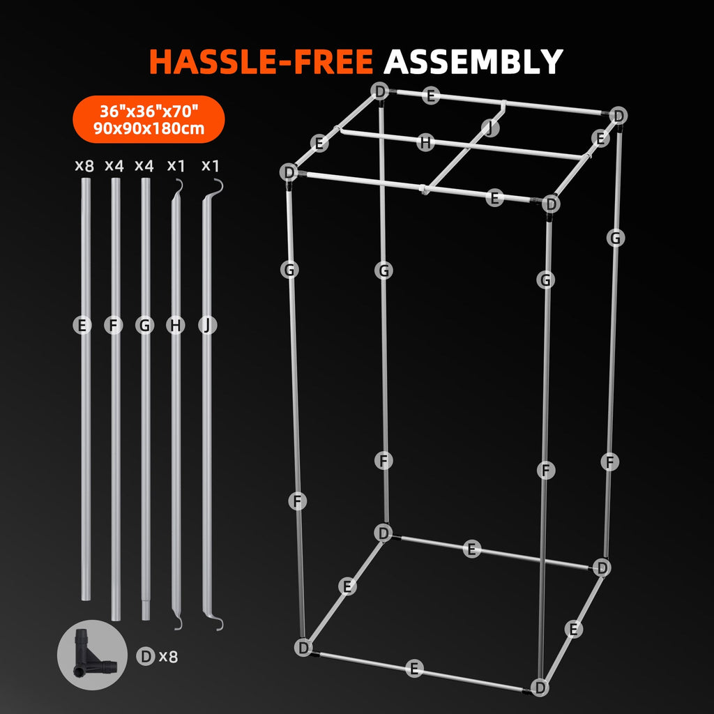 Spider Farmer 3' × 3' × 6' Complete Grow Tent Kit – SE3000 300W LED Grow Light – 4″ Inline Fan with GGS Controller – product 