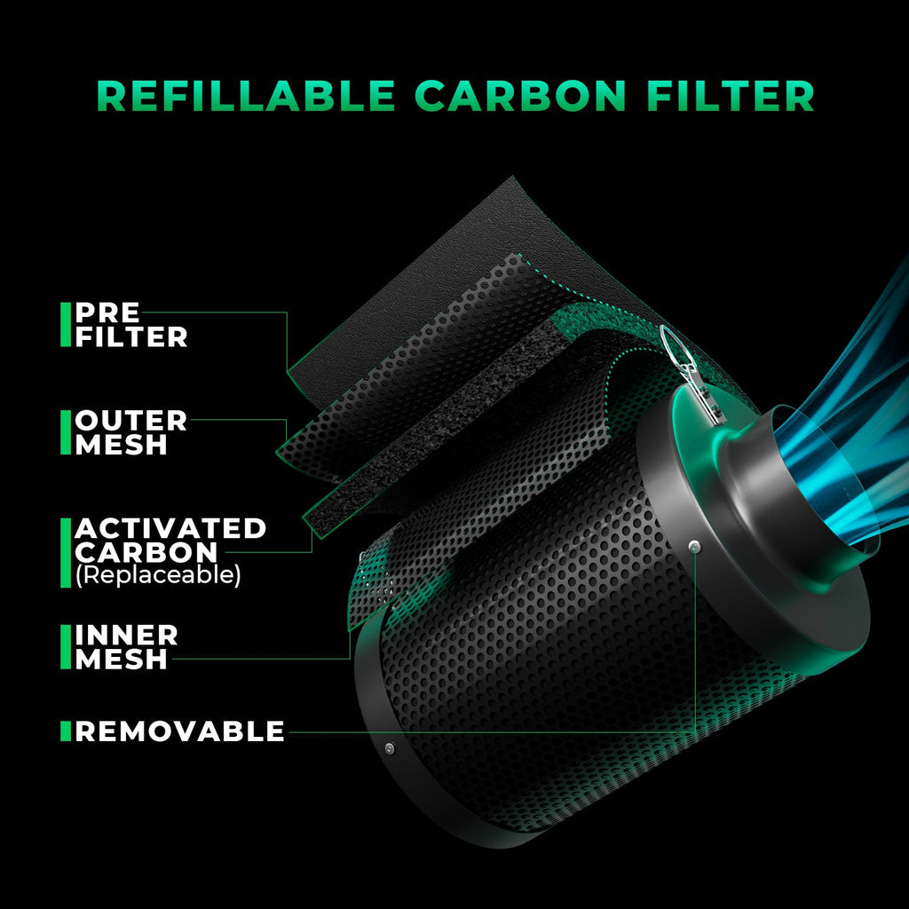Mars Hydro 4-Inch iFresh Inline Duct Fan Kit – product view 6
