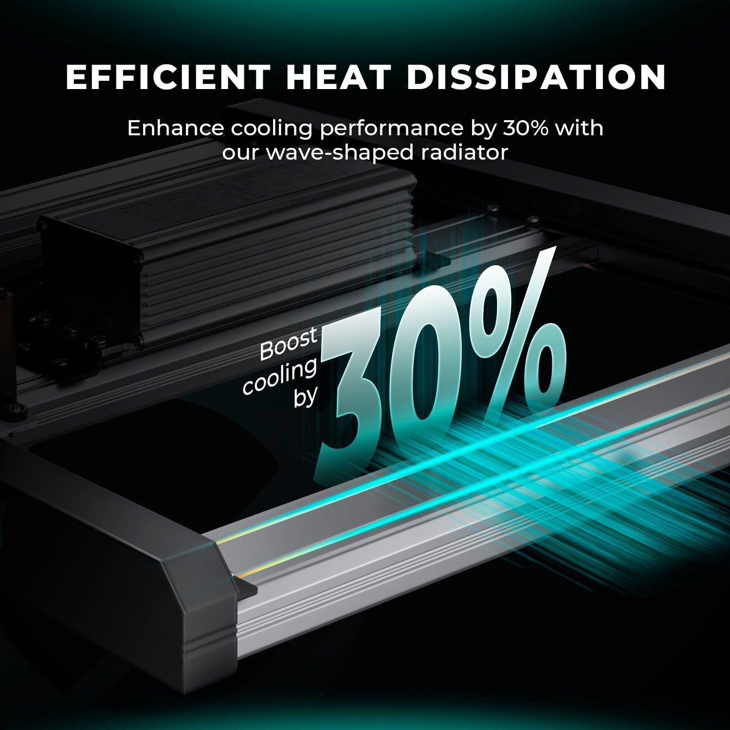 Mars Hydro FCE6500 Samsung EVO Commercial Full Spectrum LED Grow Light for 150 × 150 cm Grow Tent – product view 3