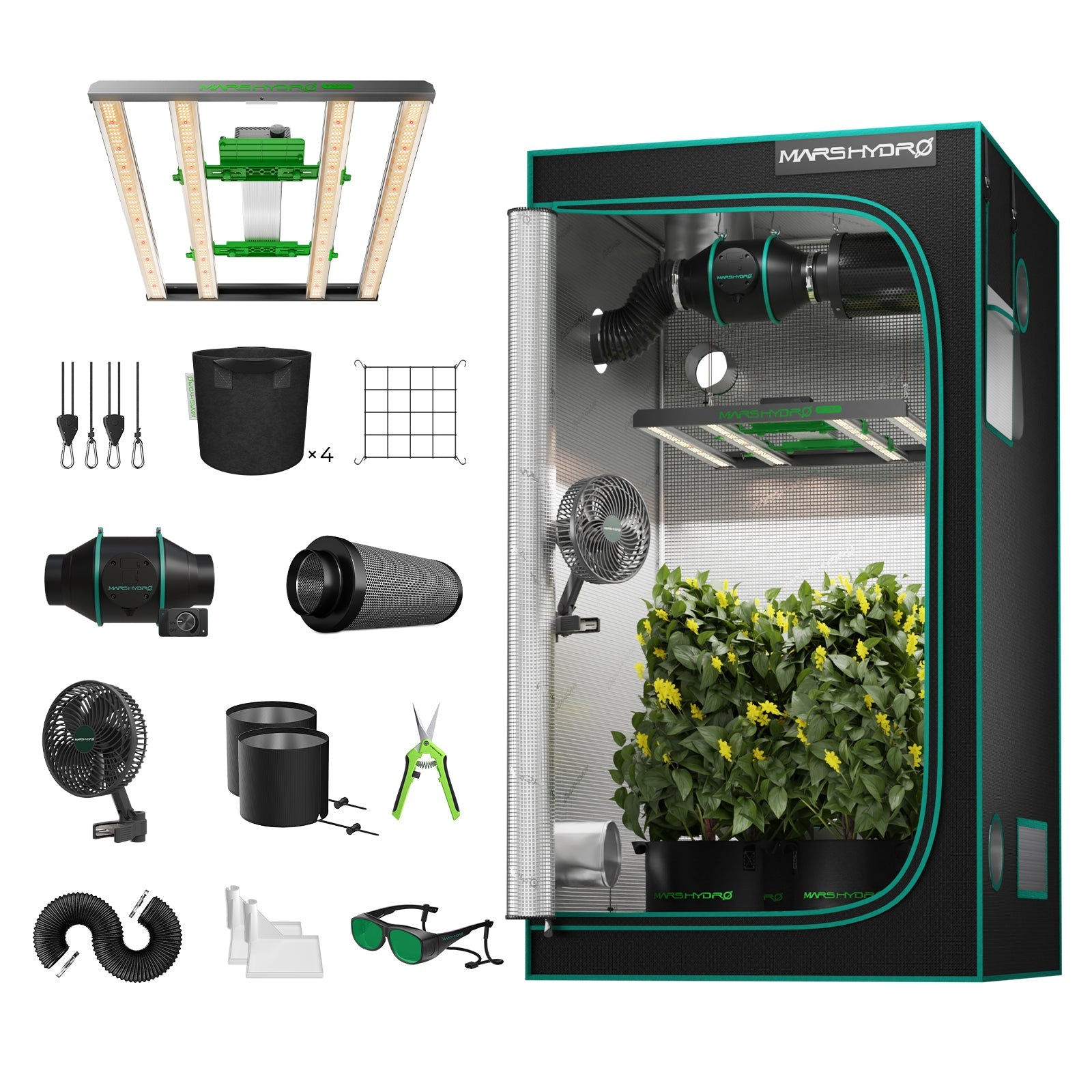 Mars Hydro FC3000-EVO Complete Grow Tent Kits