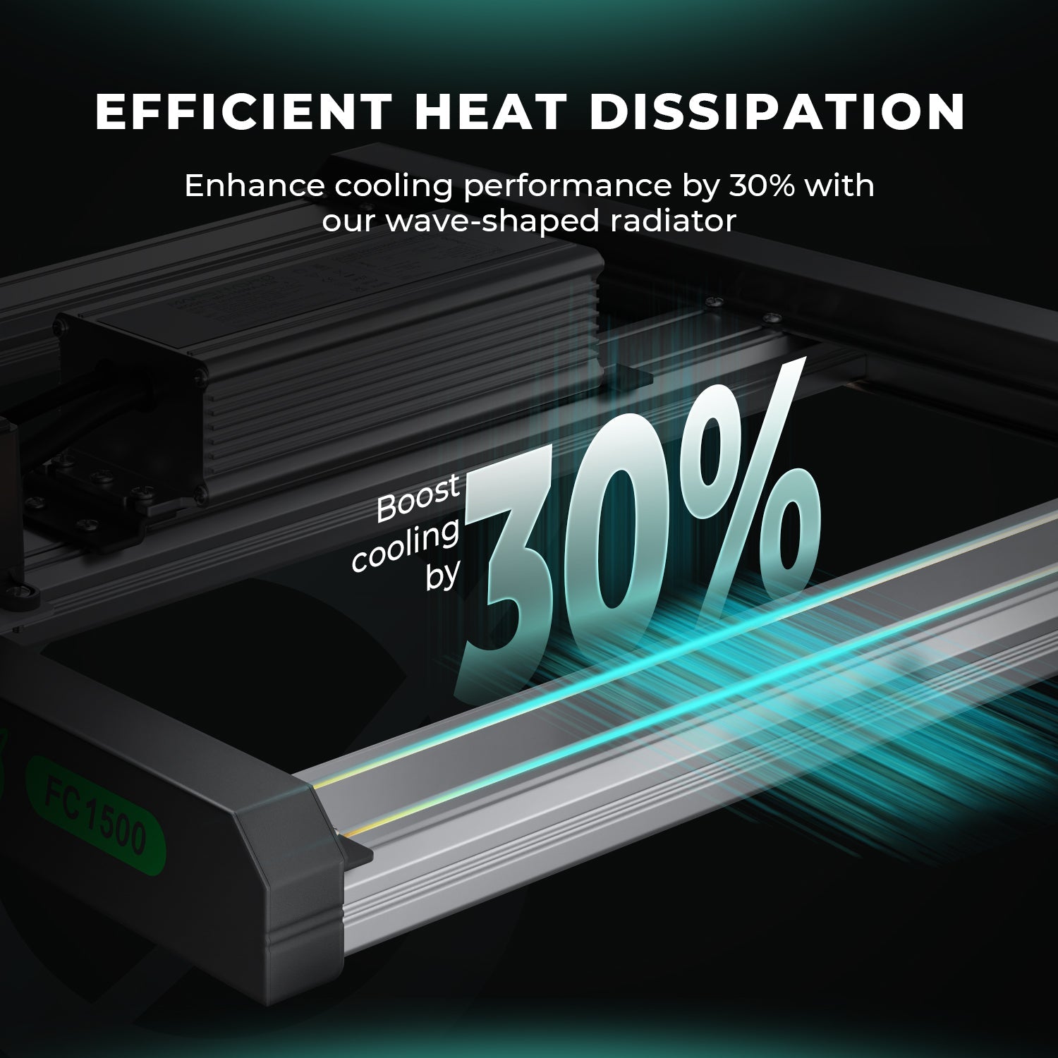 Mars Hydro FC 1500-EVO Samsung LM301H EVO 150 W LED Grow Light for 80 × 80 cm Grow Tent – product view 5