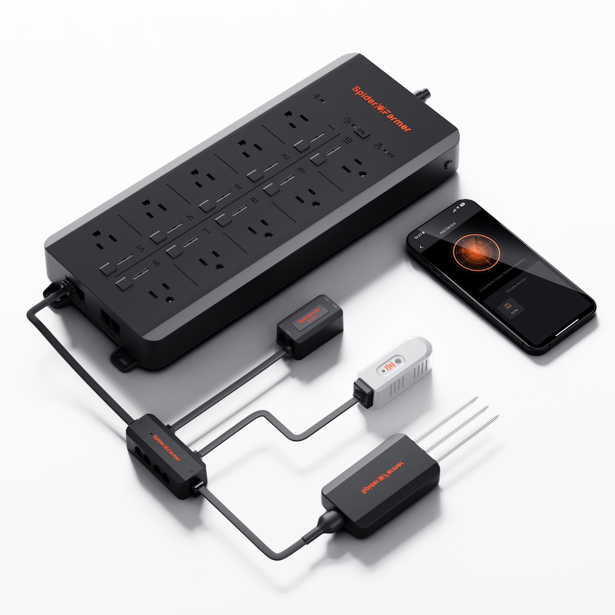 Spider Farmer GGS AC10 Power Strip with 10 Outlets