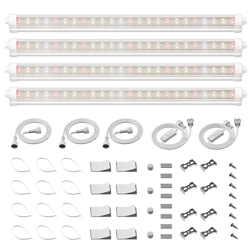 Spider Farmer GlowBar 1FT Full Spectrum LED Grow Light 4 Pack