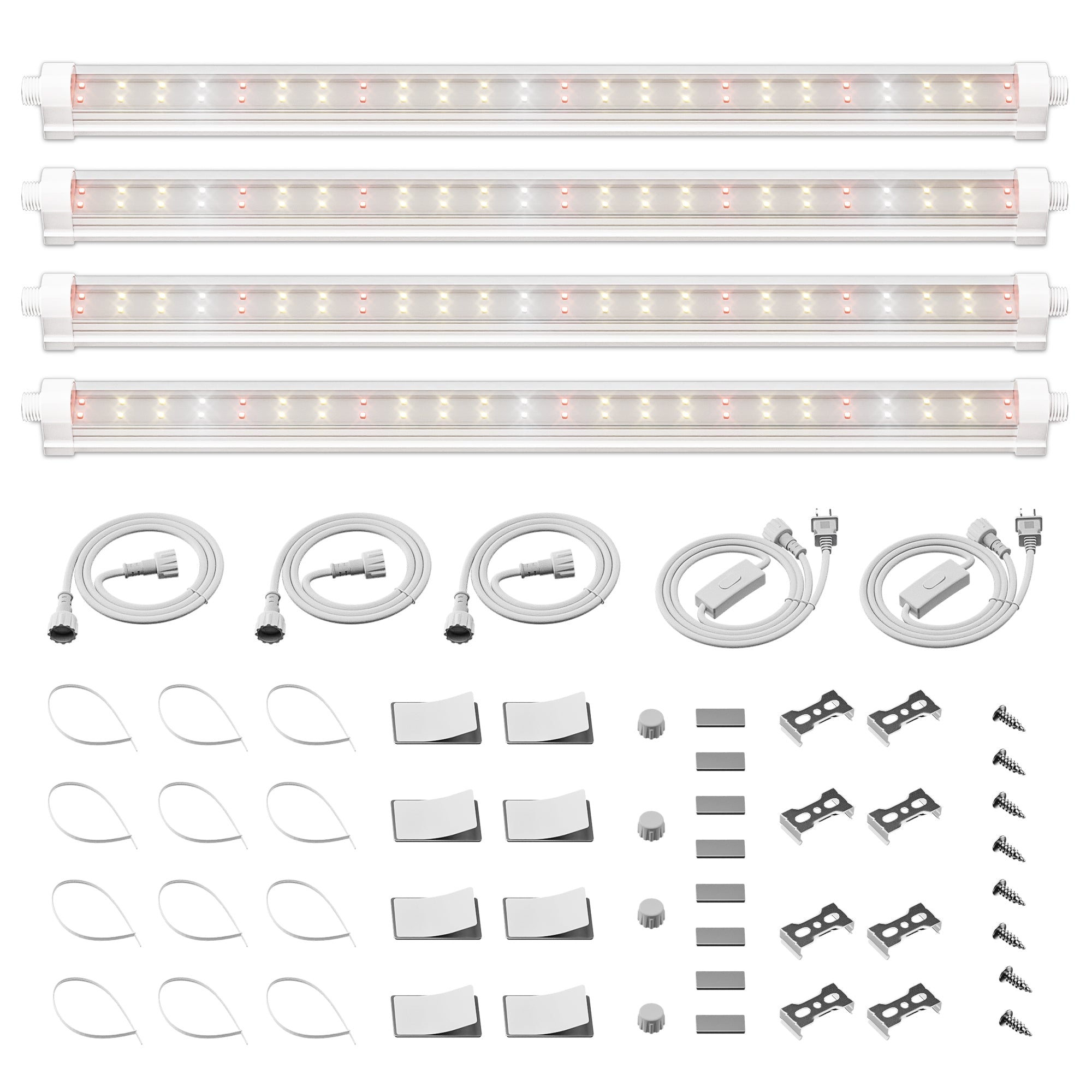 Spider Farmer GlowBar 1FT Full Spectrum LED Grow Light 4 Pack