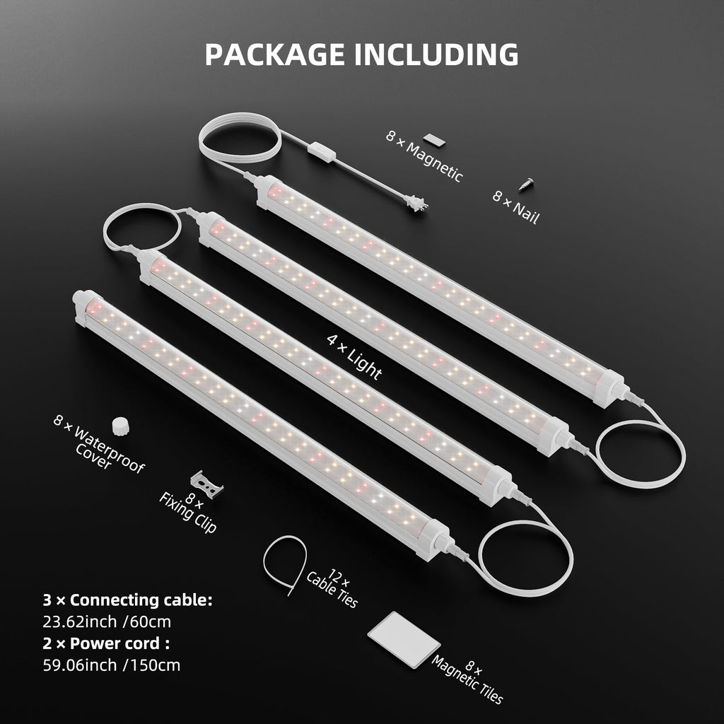 Spider Farmer GlowBar 1FT Full Spectrum LED Grow Light 4 Pack – product view 4