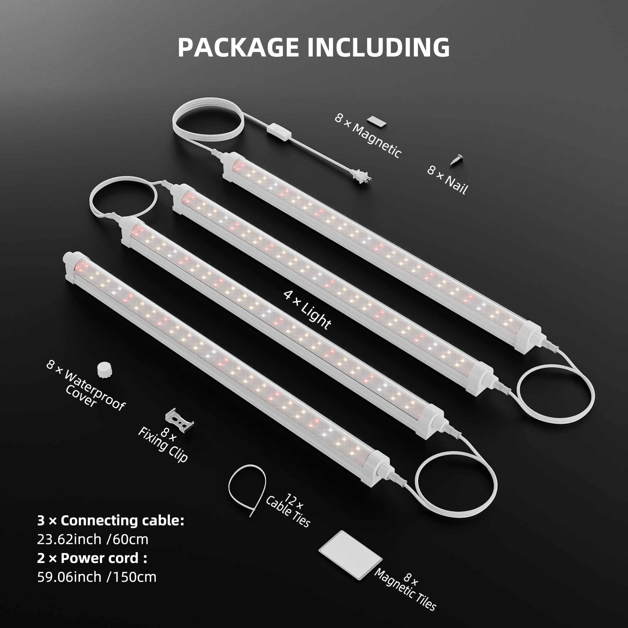 Dimmable – Pro Spider Farmer GlowBar 1FT Full Spectrum LED Grow Light (4 Pack) – product view 3