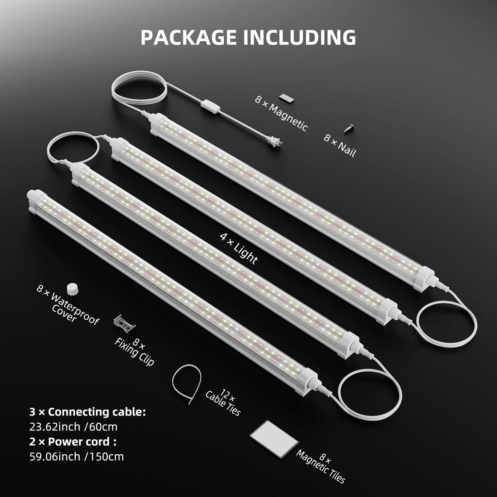 Dimmable – Pro Spider Farmer GlowBar 2FT Full Spectrum LED Grow Light (4 Pack) – product view 4