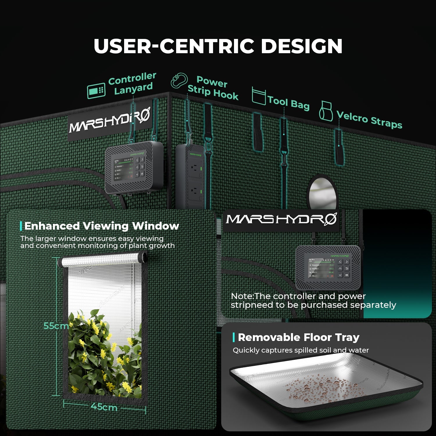 Mars Hydro 120 × 60 × 180 cm Grow Tent Pro – product view 5