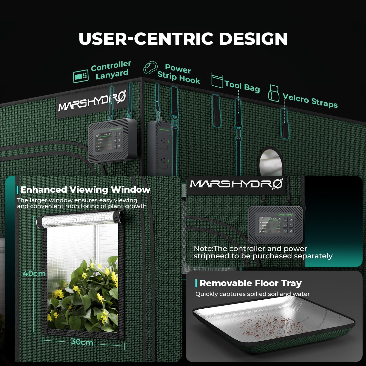 Mars Hydro 60 × 60 × 160 cm Grow Tent Pro – product view 3