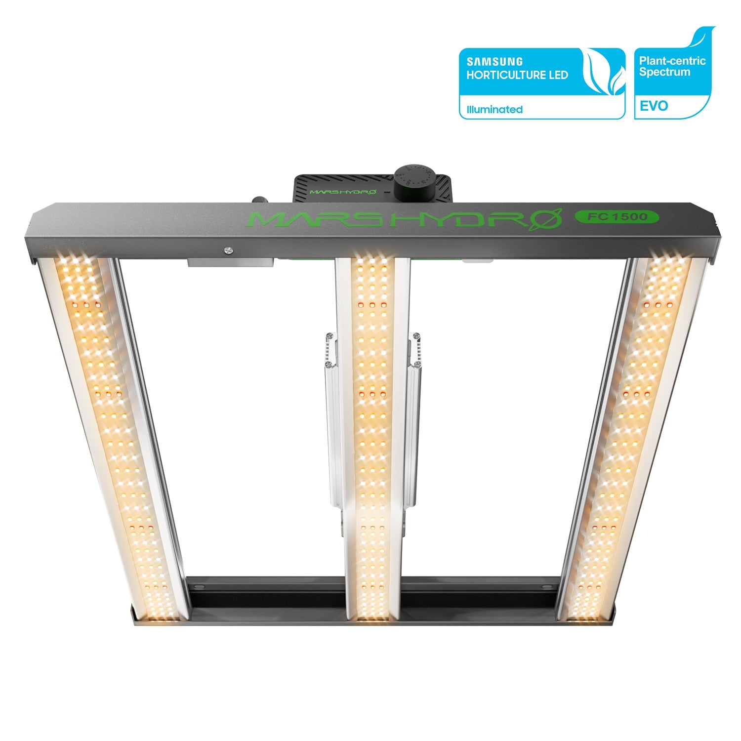 Mars Hydro FC 1500-EVO Samsung LM301H EVO 150 W LED Grow Light for 80 × 80 cm Grow Tent