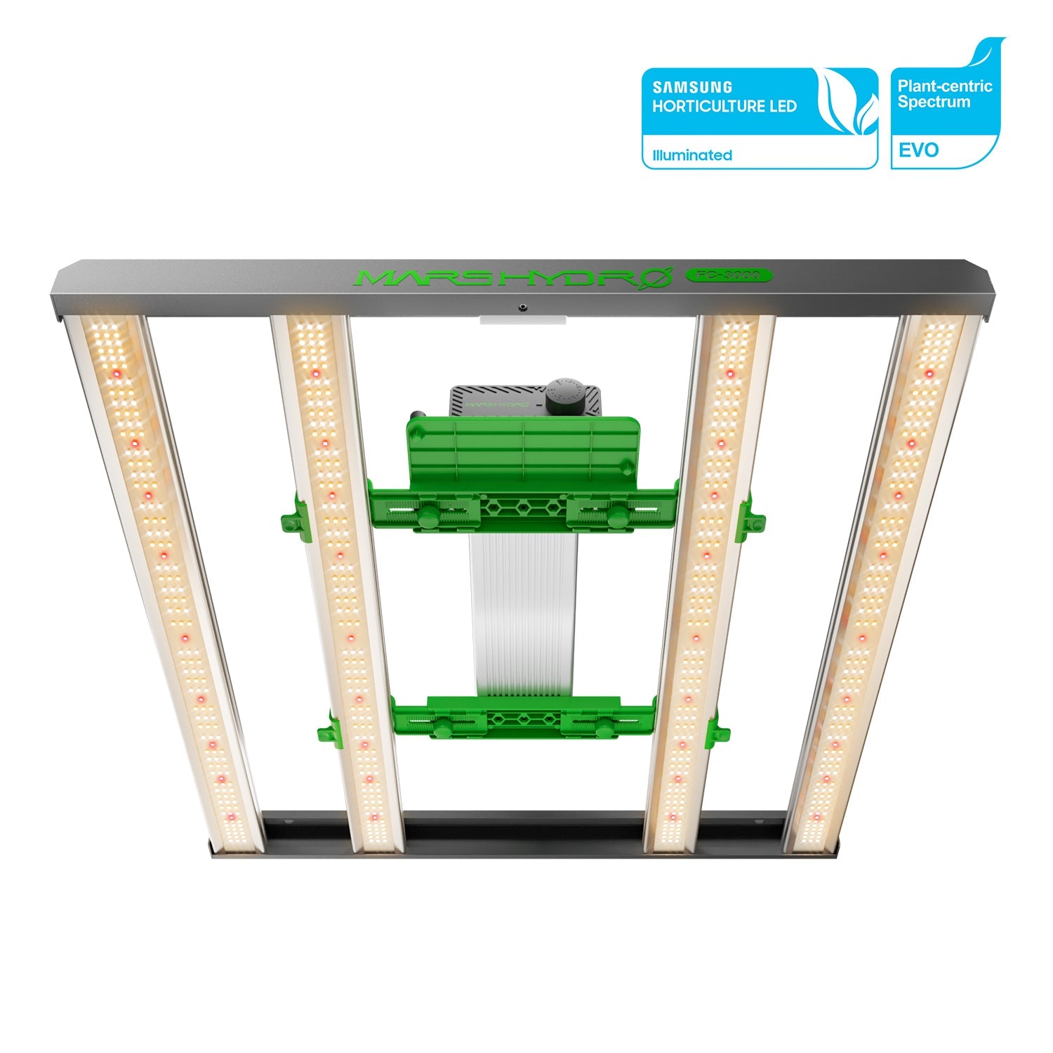 Mars Hydro Smart FC 3000-EVO 300 W Full Spectrum LED Grow Light for 100 × 100 cm