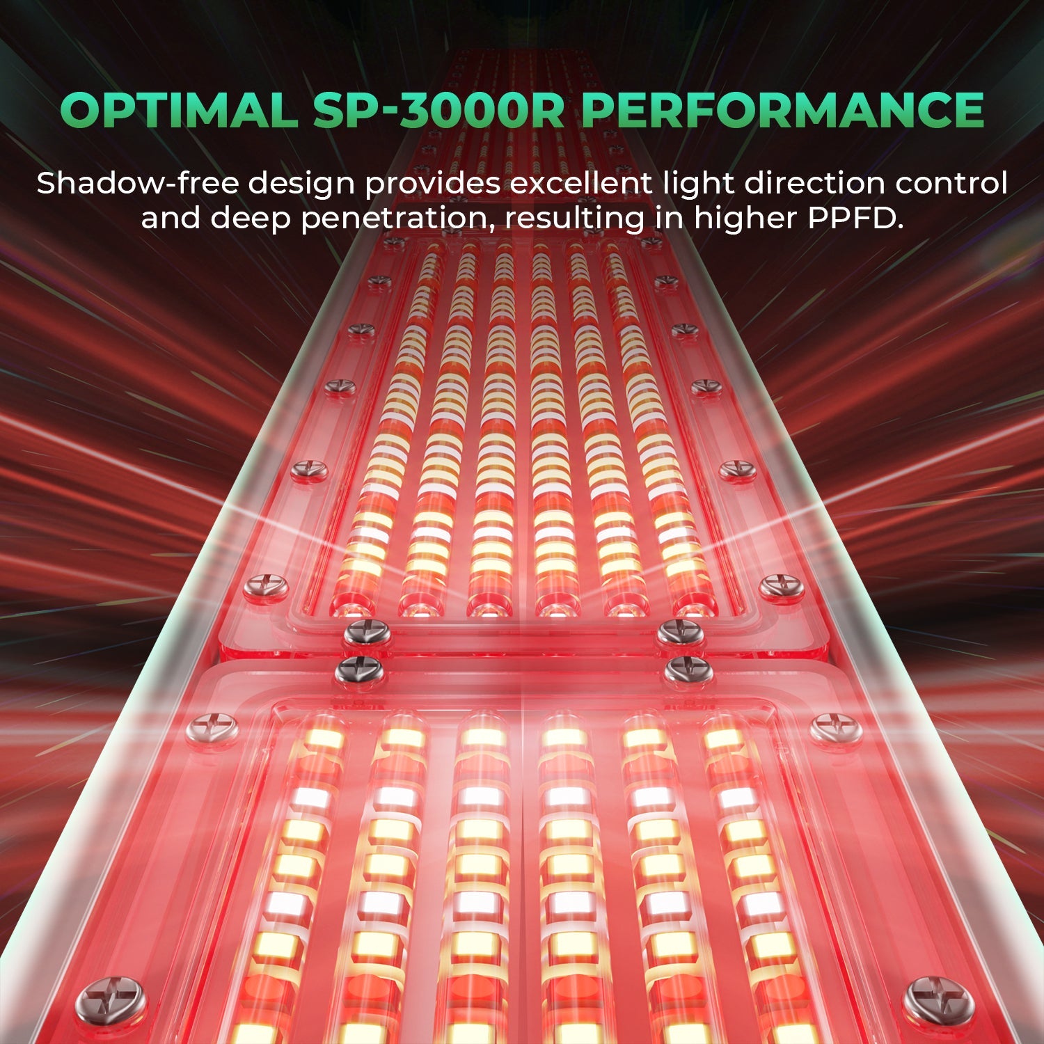 Mars Hydro SP3000R 650–665 nm Red Spectrum LED Grow Light for Greenhouse Supplemental Lighting – product view 7