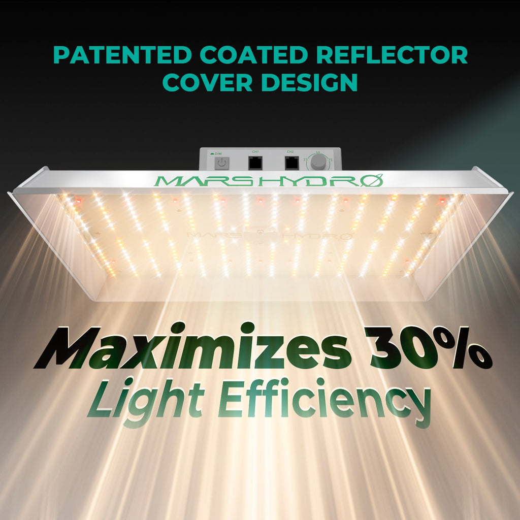 Mars Hydro TS1000 150W Dimmable Full Spectrum LED Grow Light for 1–3 Plants – product view 2