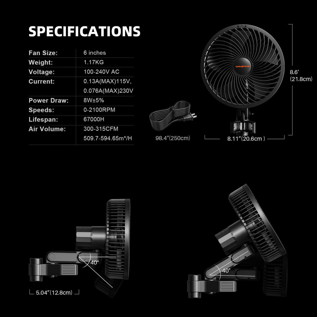 Spider Farmer 3' × 3' × 6' Complete Grow Tent Kit – SE3000 300W LED Grow Light – 4″ Inline Fan with GGS Controller – product 
