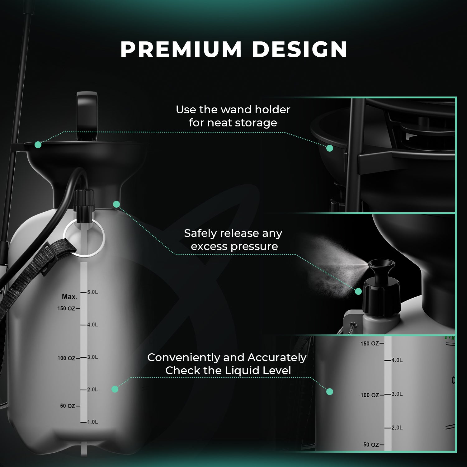 Mars Hydro 1.35 Gallon Pump Pressure Sprayer – product view 2