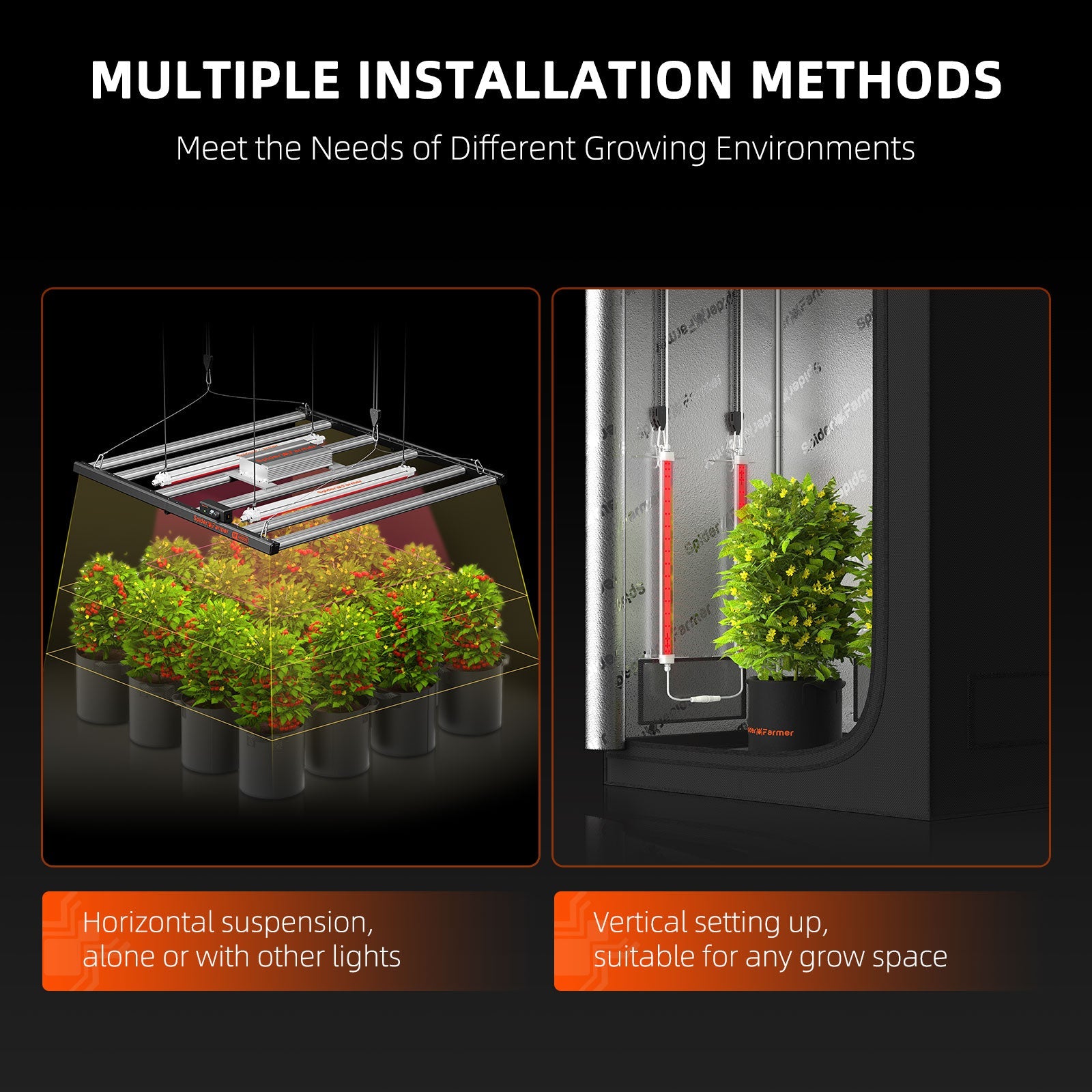 Spider Farmer GlowR40 40 W Deep Red Spectrum 660 nm Supplemental LED Grow Light – product view 2