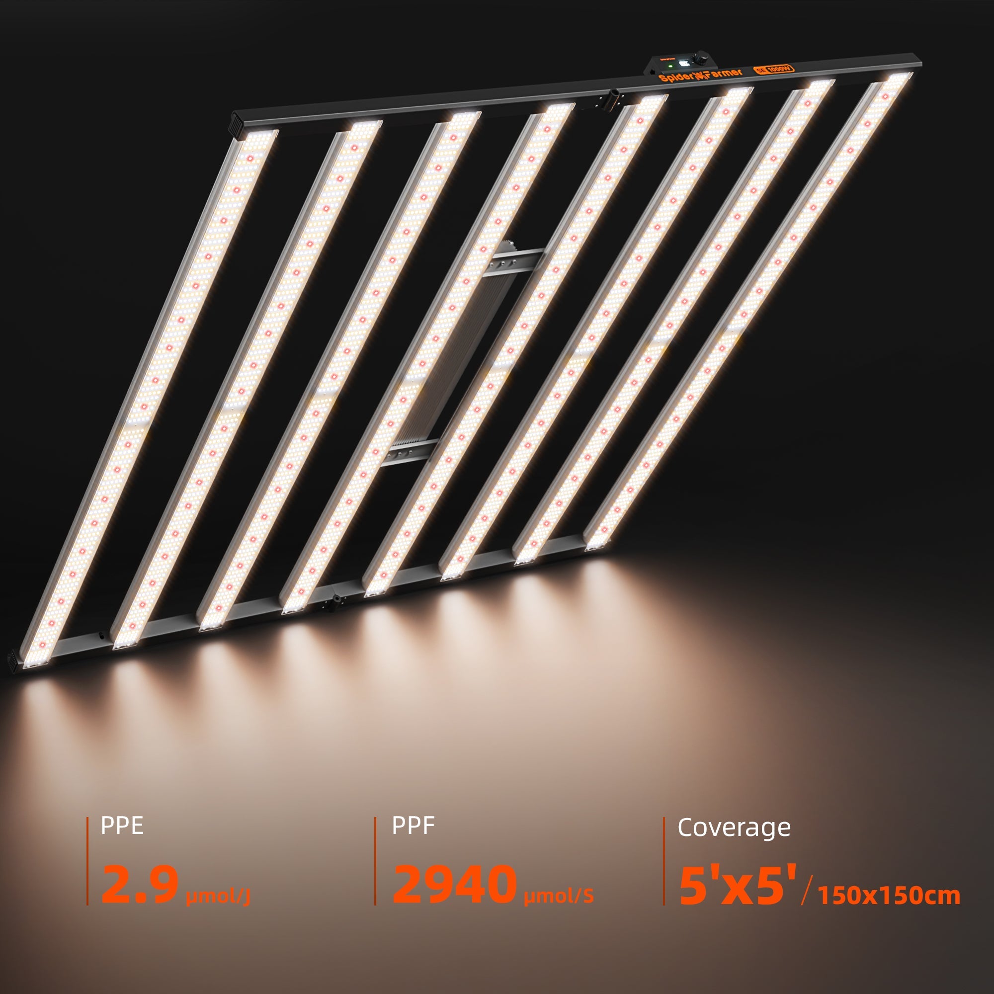 Spider Farmer SE1000W 1000 W LED Grow Light – Dimmable – product view 4