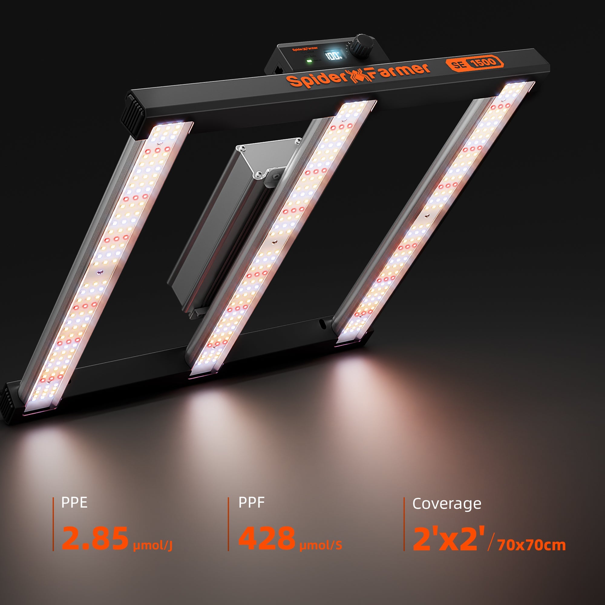 Spider Farmer SE1500 150 W LED Grow Light – product view 4