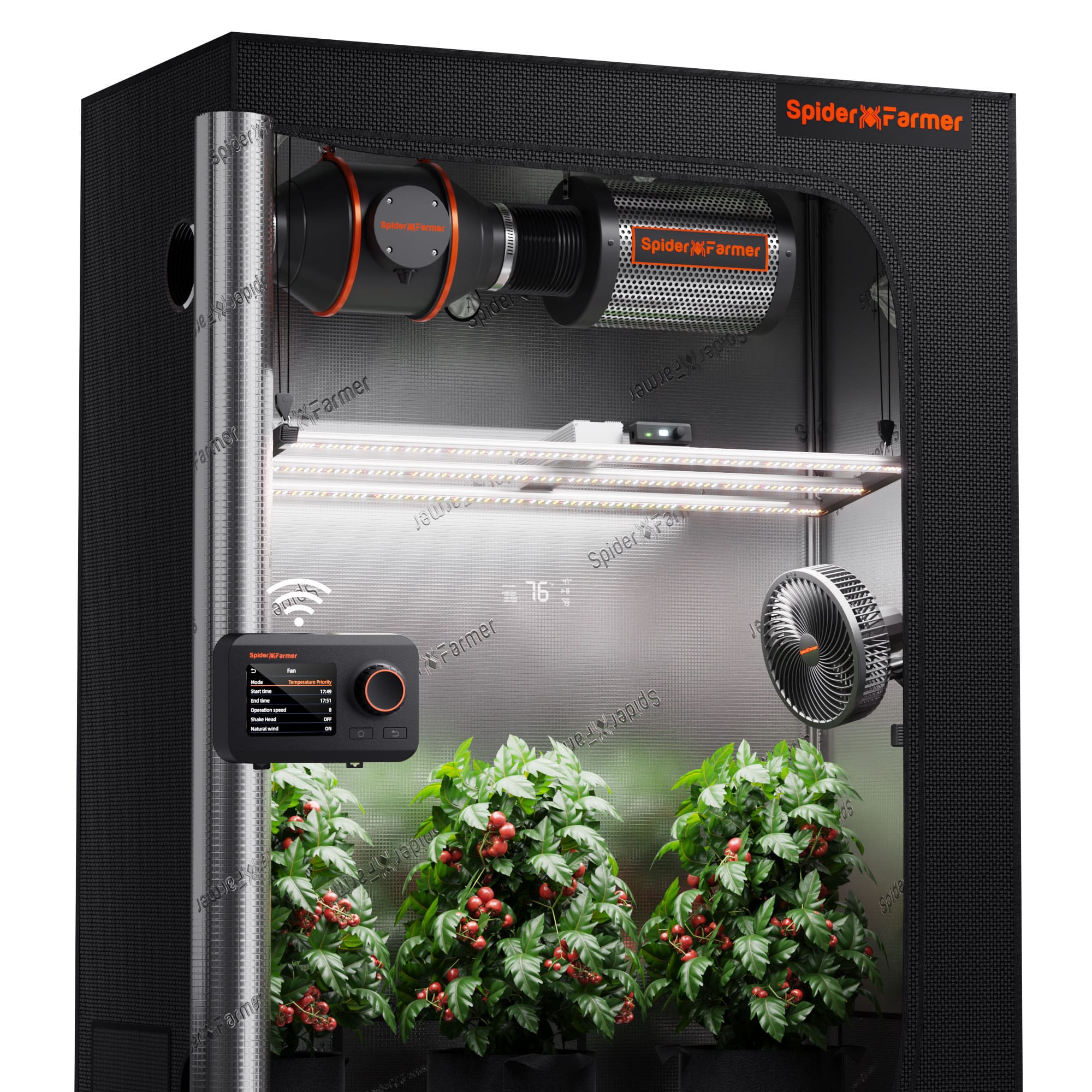 Spider Farmer SE4500 Standard Grow Tent Kit – Professional Grade Performance – SE4500 320 W LED Grow Light