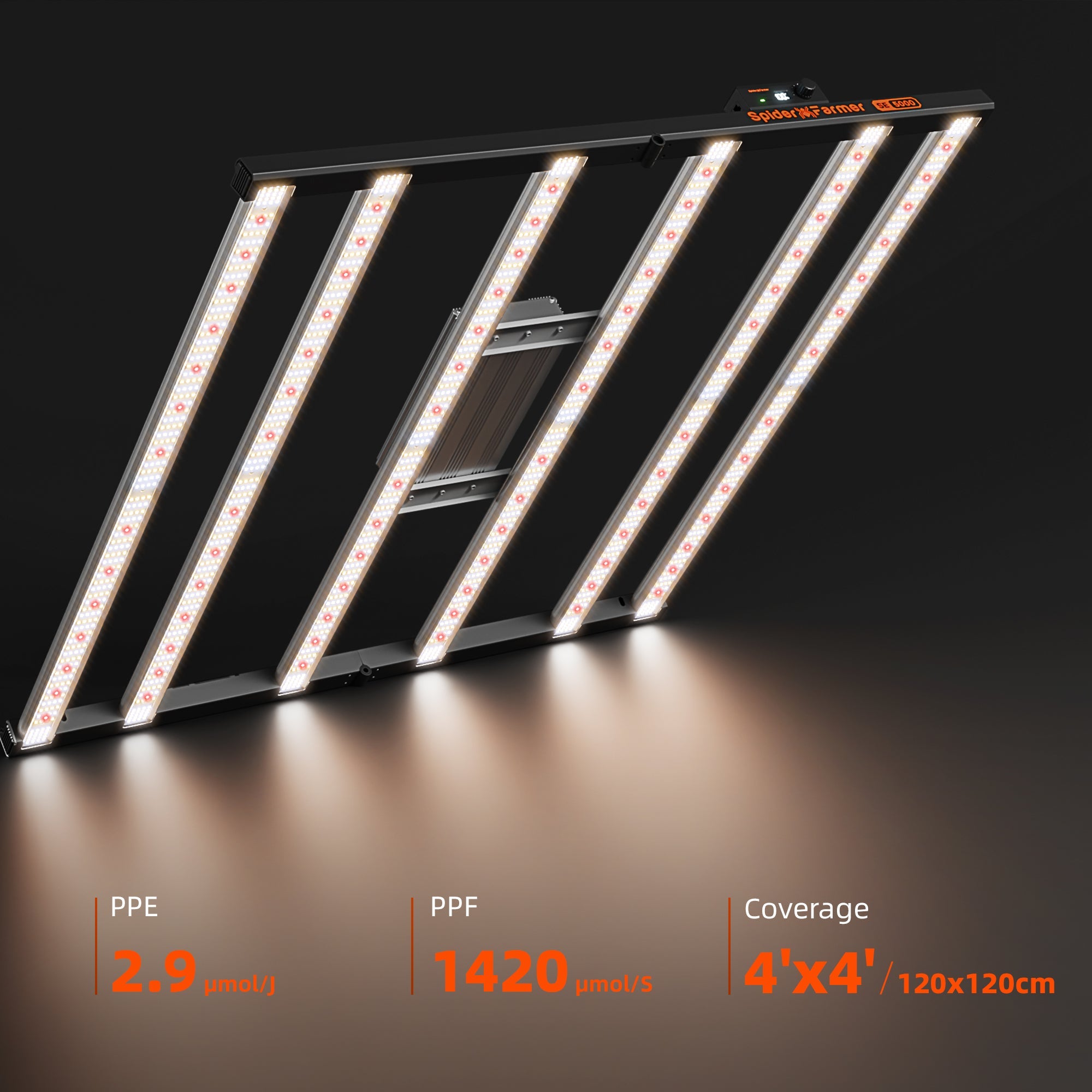 Spider Farmer SE5000 480 W LED Grow Light Dimmable – product view 3