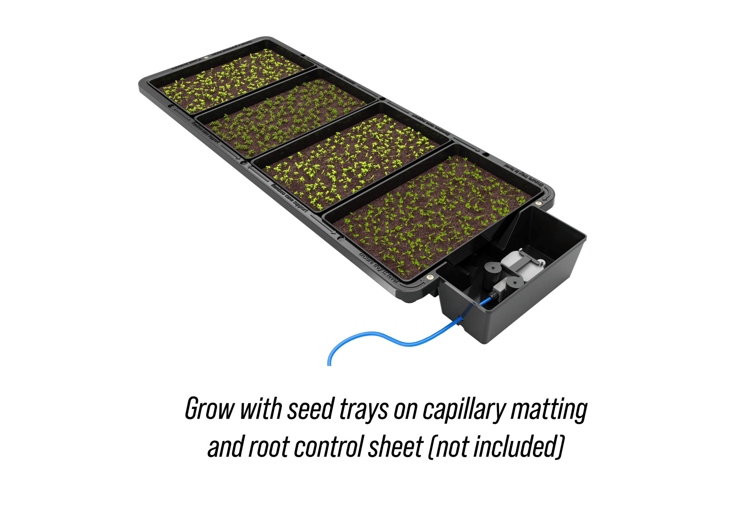 AutoPot Tray2Grow – Slim Kit (Tray, Lid, Pipe, Fittings, Valve and RCD/Capillary Matting only) – product view 4
