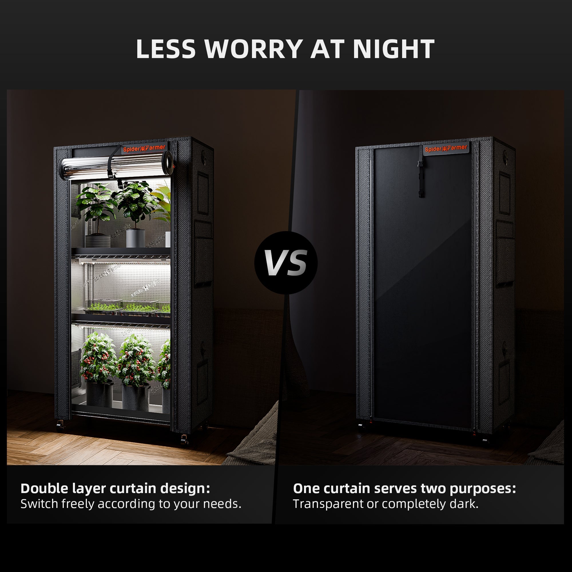 Spider Farmer 4 Tier Plant Stand With Grow Lights 108 W – product view 2