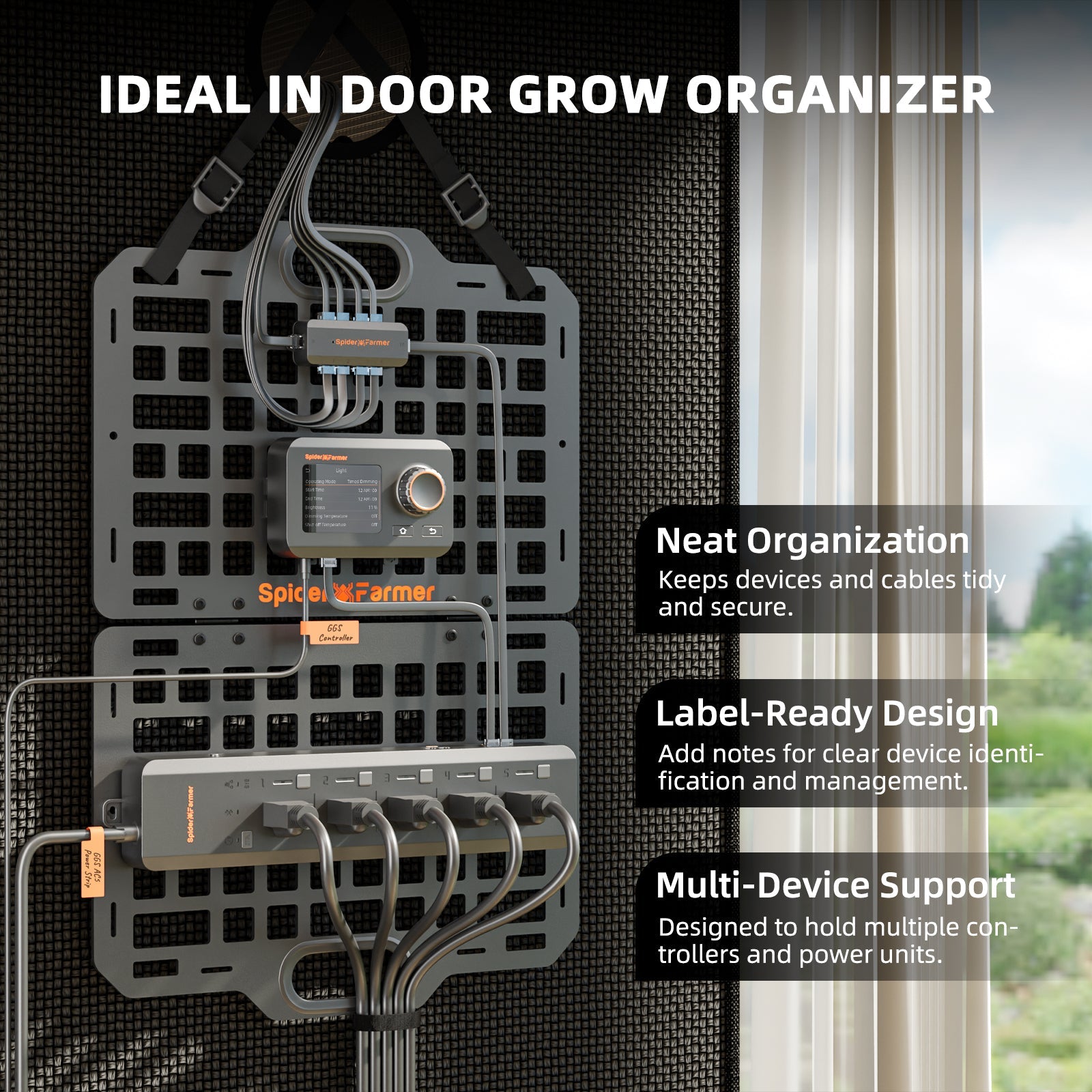 Spider Farmer New Foldable Gear Board for Grow Tent – product view 2