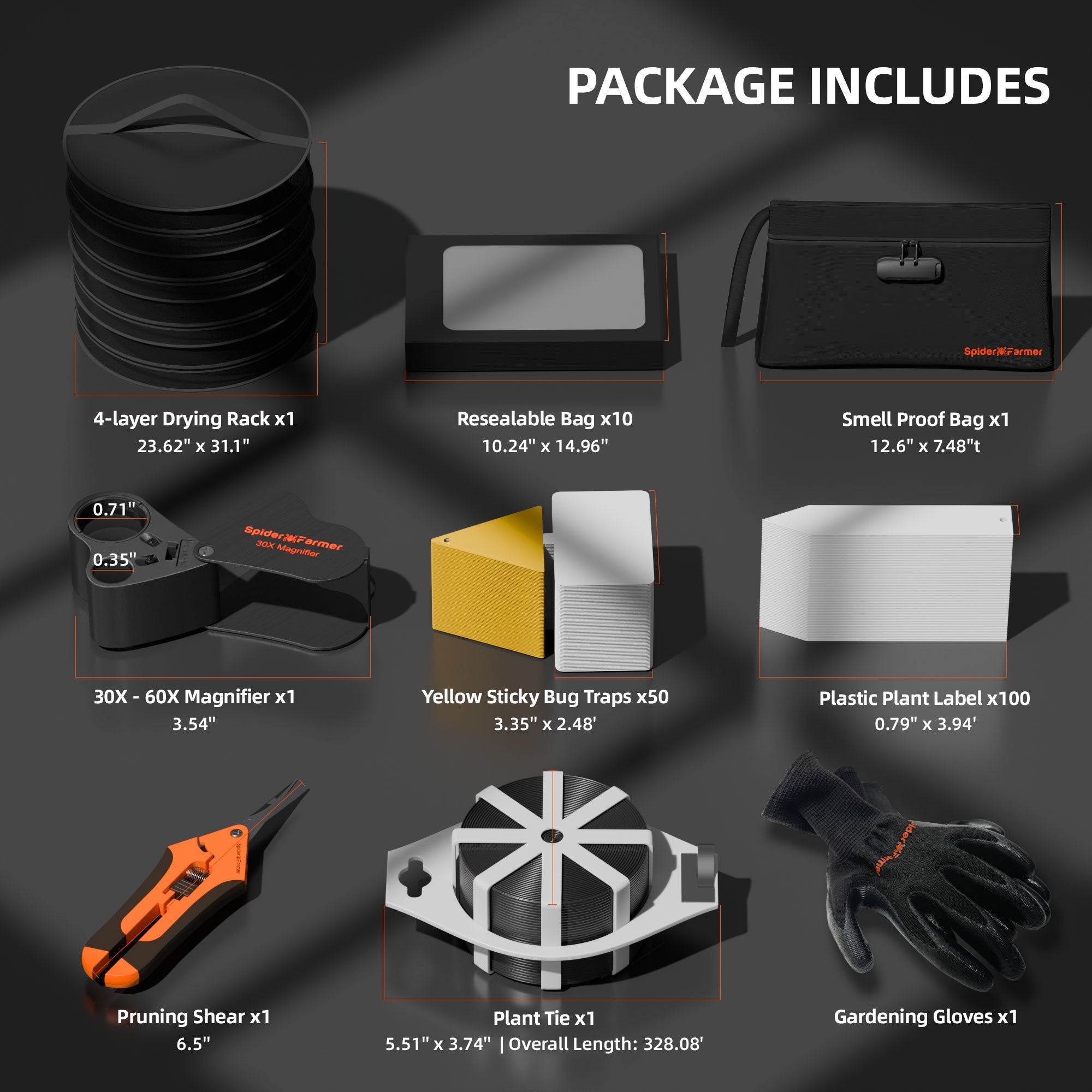 Spider Farmer 9-in-1 Plant Grow Tools Kit – product view 3