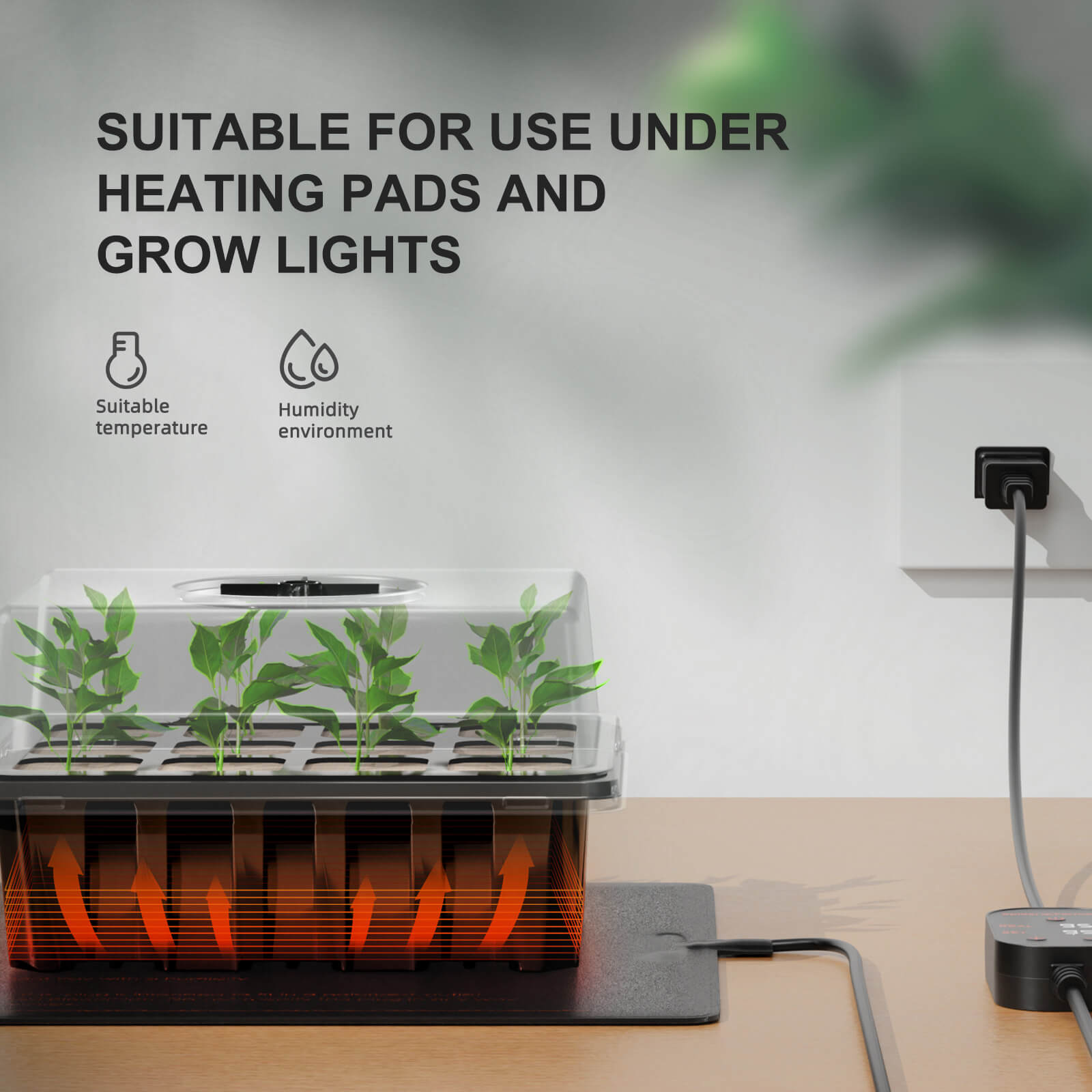 Spider Farmer 4-Pack Seed Starter Trays with Dome – product view 4