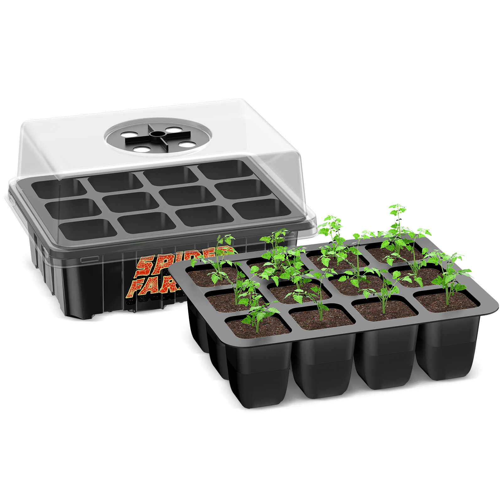 Spider Farmer 4-Pack Seed Starter Trays with Dome