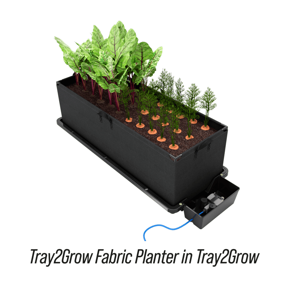 AutoPot Tray2Grow – Fabric Planter 93 × 33 × 35 cm with Poles – product view 3