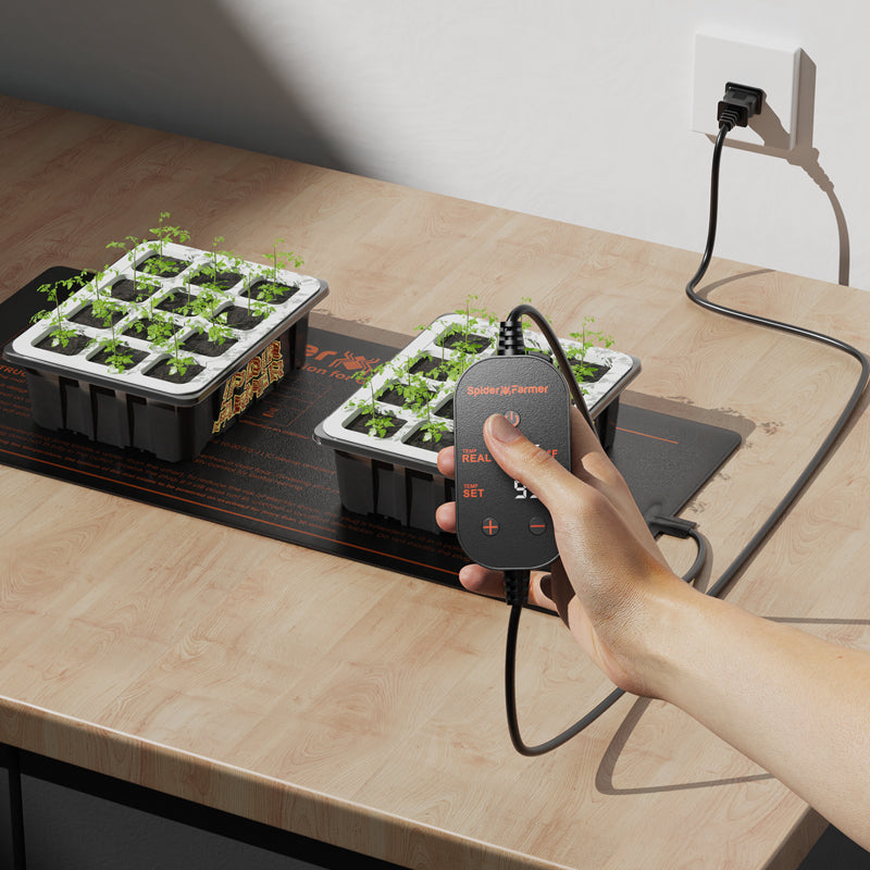 Spider Farmer 48" × 20.75" Seedling Heat Mat and Digital Thermostat – product view 2