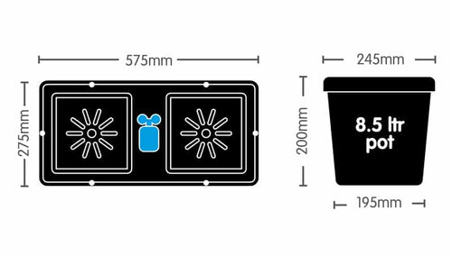 AutoPot easy2grow 100 with 15 L Pots (with 750 L Flexi-Tank) – product view 2
