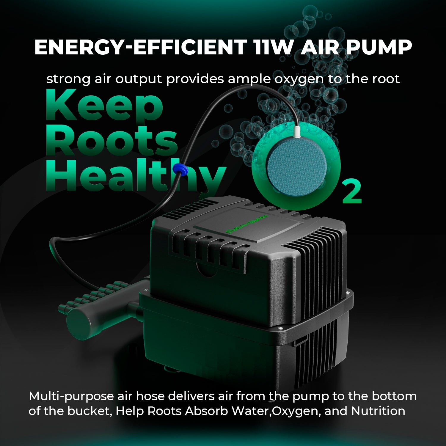 Mars Hydro 5-Gallon DWC Hydroponic System Kit – 4 Buckets (8-inch) for 3x3 Grow Tent 2-4 Plants – product view 4