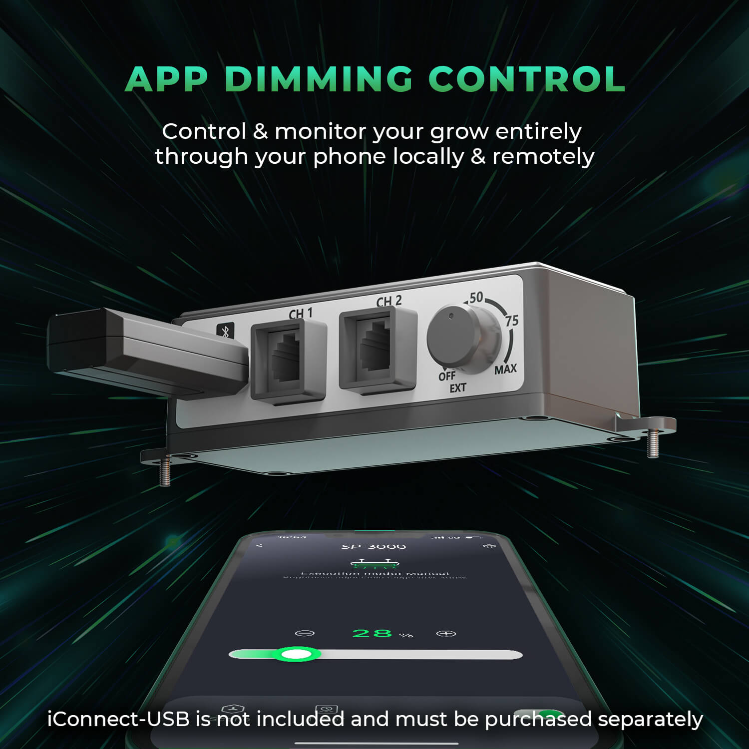 Mars Hydro SP 3000 – Upgraded Full Spectrum & Uniform PPFD 300 W LED for 2x4 Grow Tent – product view 4