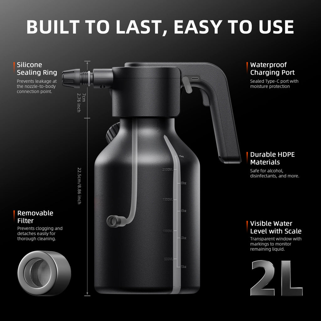 Spider Farmer Electric Spray Bottle 2 L / 0.5 Gallon – product view 2