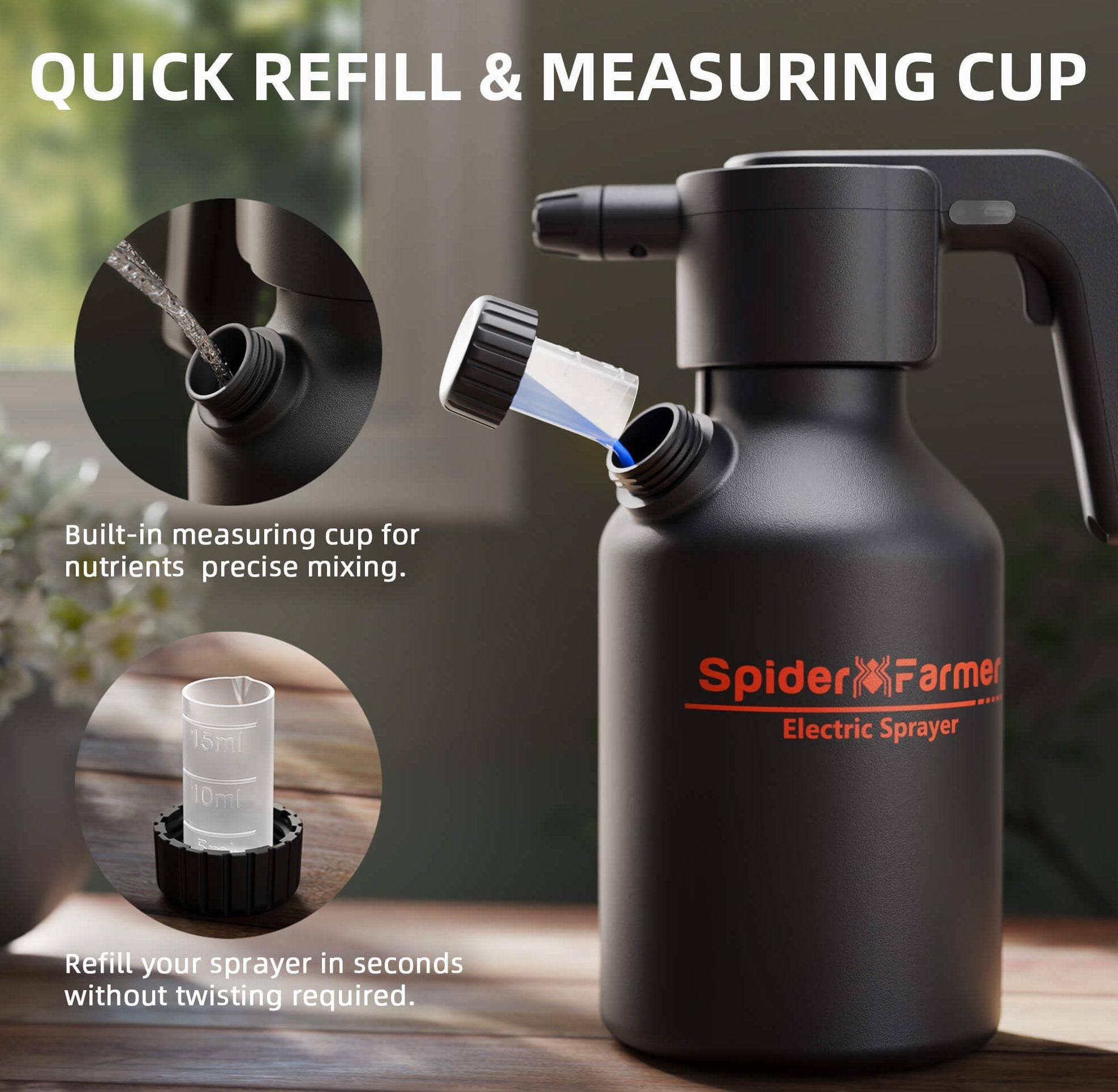 Spider Farmer Electric Spray Bottle 2 L / 0.5 Gallon – product view 5