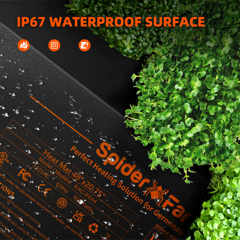Spider Farmer 48" × 20.75" Seedling Heat Mat and Digital Thermostat – product view 5